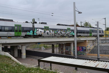 Graffiti Train in Leipzig - Photo by geracity - rdm, redröm, org
