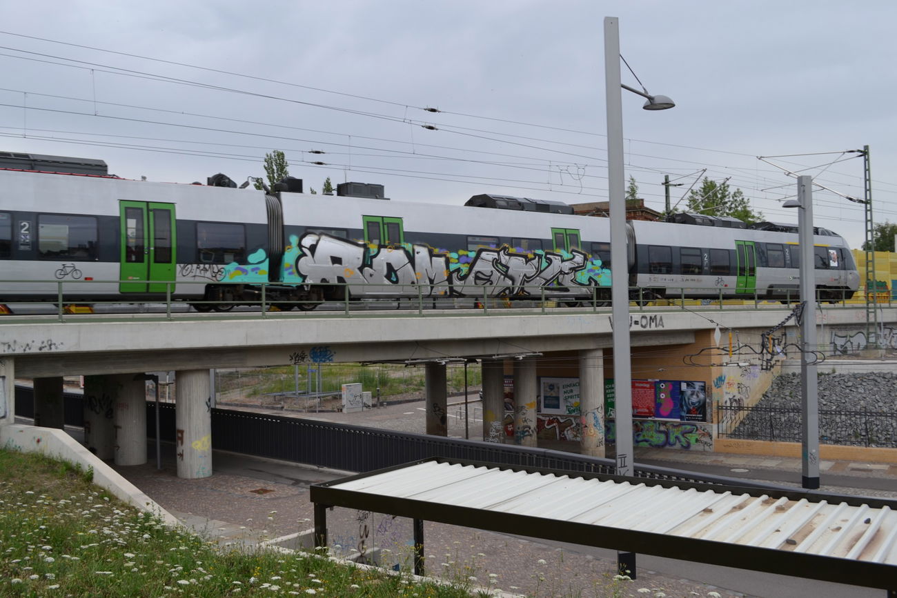 Graffiti Train in Leipzig - Photo by geracity - rdm, redröm, org