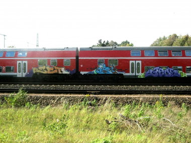 Graffiti Train in Gera - Photo by geracity - Ser, Org, Zeus (2011)