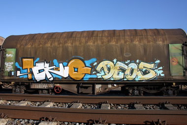 Graffiti Train in Gera - Photo by geracity - Tekno, Deos