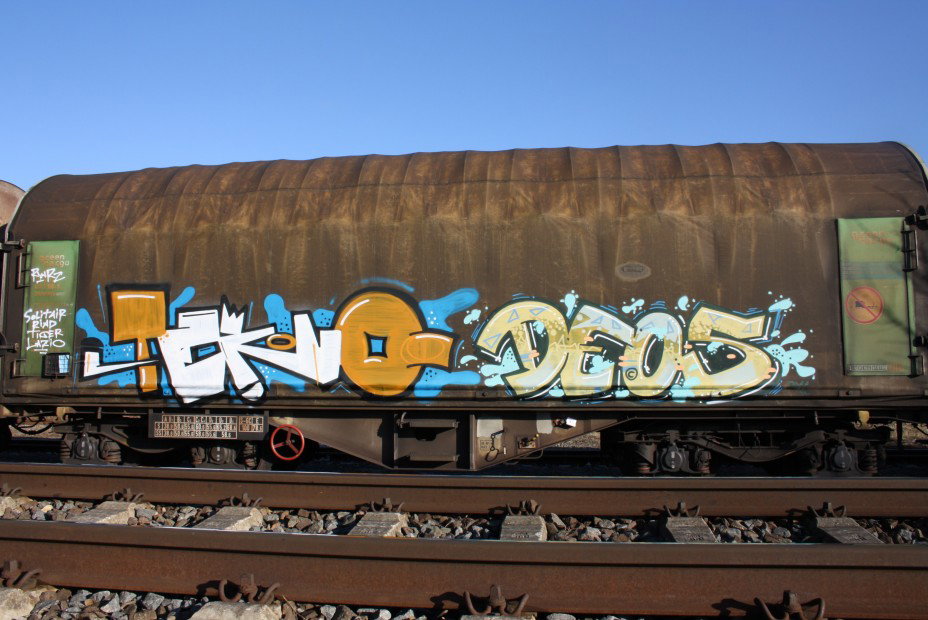 Graffiti Train in Gera - Photo by geracity - Tekno, Deos