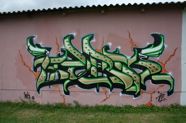 Graffiti Wall in Gera - Photo by geracity - Sork, S&S (2011)