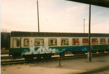 Graffiti Train in Gera - Photo by geracity - Amk, Mes (ca98)