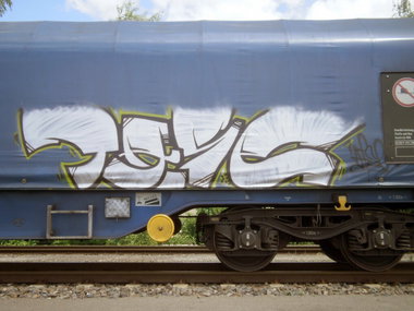 Graffiti Train in Gera - Photo by geracity - Tase