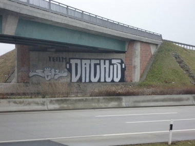 Graffiti Bombing in Gera - Photo by geracity - SeK, DACHS (2012)
