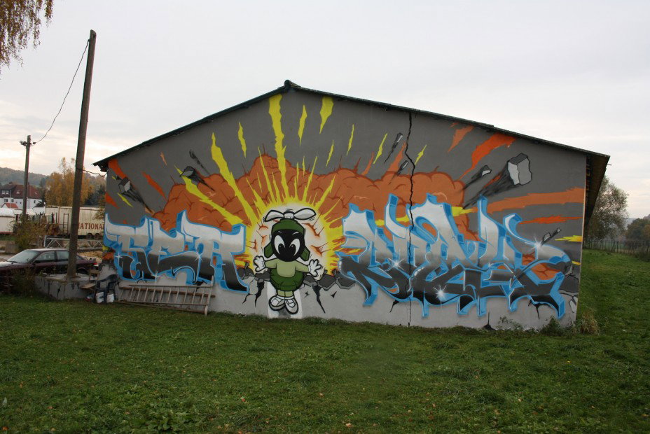 Graffiti Wall in Gera - Photo by geracity - Ser, Sork, SundS (2012)