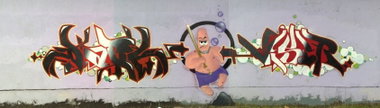 Graffiti Wall in Gera - Photo by geracity - Dark, Visier (2010)