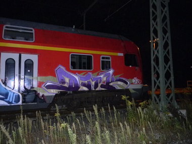 Graffiti Train in Gera - Photo by geracity - Dark (2011)