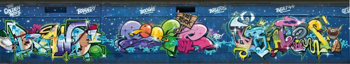 Graffiti Wall in Gera - Photo by geracity - Brandy, Boogie, Brutos (2012)
