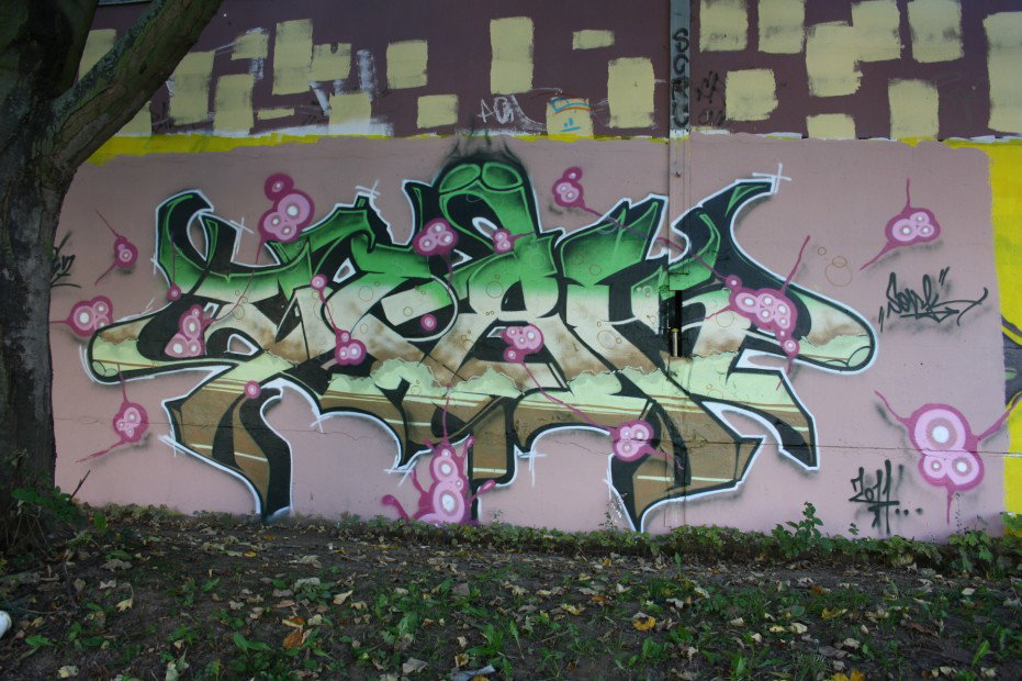Graffiti Wall in Gera - Photo by geracity - Sork, S&S (2011)
