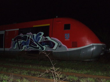 Graffiti Train in Gera - Photo by geracity - Fack (2007)