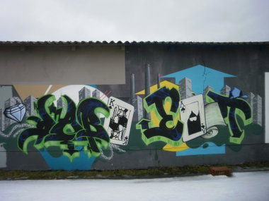 Graffiti Wall in Gera - Photo by geracity - Dark, East (2010)