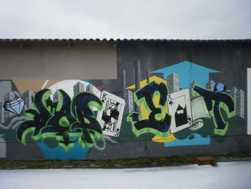 Graffiti Wall in Gera - Photo by geracity - Dark, East (2010)