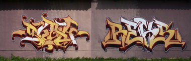 Graffiti Wall in Gera - Photo by geracity - Sork, Reks (2011)