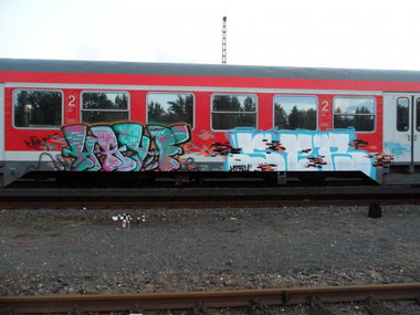 Graffiti Train - Photo by geracity - Hay.f, Ser (2010)