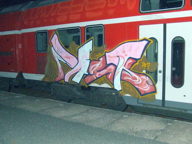 Graffiti Train in Gera - Photo by geracity - Feck (2007)