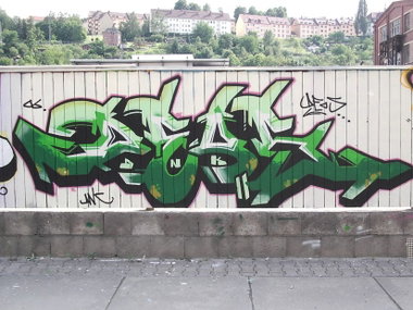 Graffiti Wall in Gera - Photo by geracity - deos (2006)