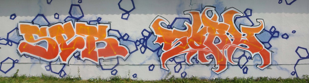 Graffiti Wall in Gera - Photo by geracity - Ser, Sork, S&S (2009)