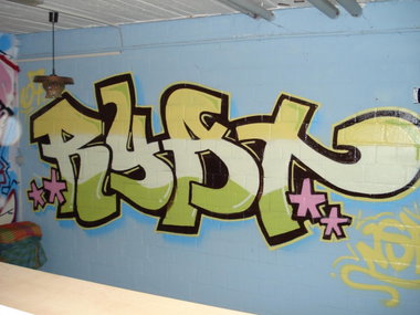 Graffiti Wall in Gera - Photo by geracity - Ryat, Nsf
