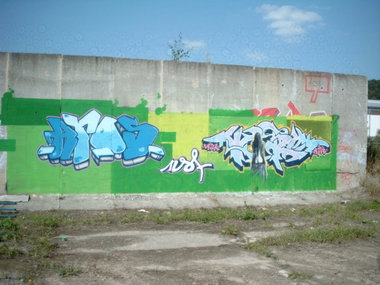 Graffiti Wall in Gera - Photo by geracity - Atos, Nsf, wisk