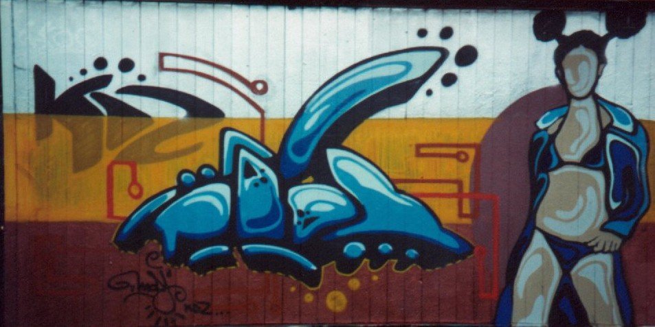 Graffiti Wall in Gera - Photo by geracity - modi (1996)