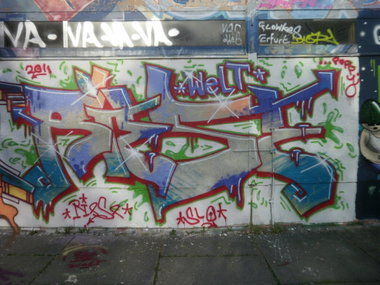 Graffiti Wall in Gera - Photo by geracity - riese, welt (2011)