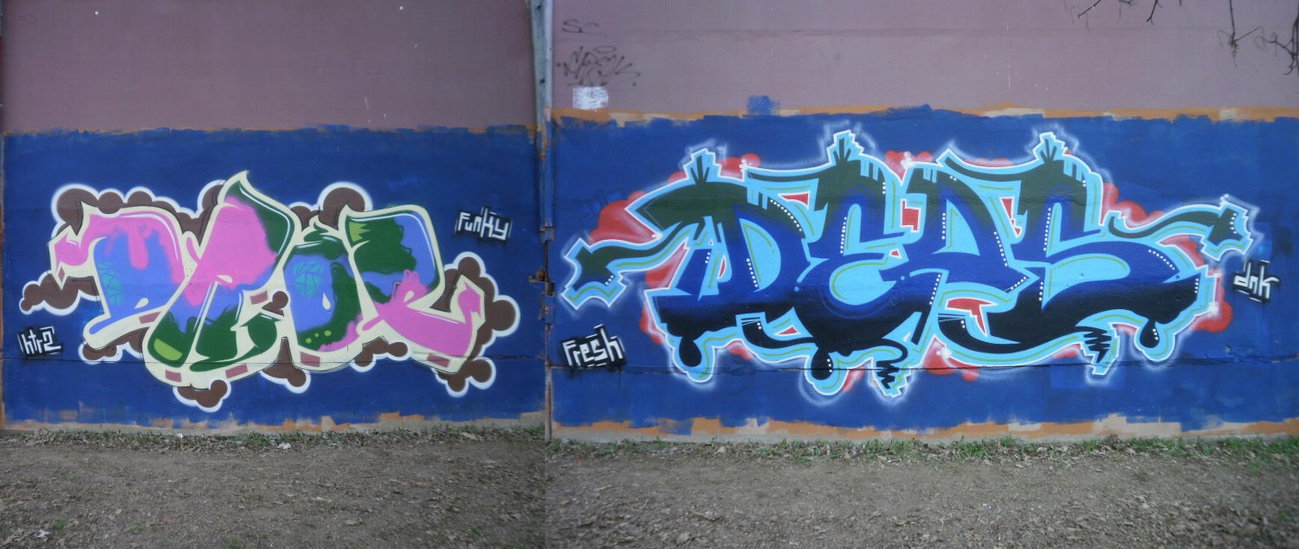 Graffiti Wall in Gera - Photo by geracity - drop, Deos (2010)