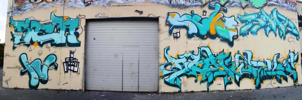 Graffiti Wall in Pößneck - Photo by geracity - Stolz, Sork, Ser (2011)