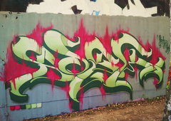 Graffiti Wall in Gera - Photo by geracity - Sork, S&S (2012)