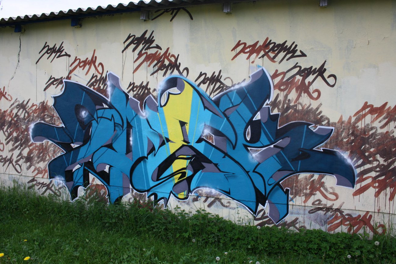 Graffiti Wall in Gera - Photo by geracity - Sork, S&S (2012)
