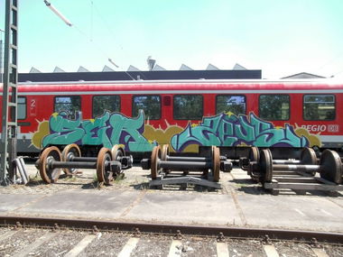 Graffiti Bombing in Sachseln - Photo by geracity - Ser, Zeus (2012)