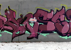 Graffiti Wall in Gera - Photo by geracity - Sork, Ser, S&S (2013)