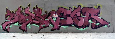Graffiti Wall in Gera - Photo by geracity - Sork, Ser, S&S (2013)