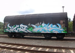 Graffiti Sketch in Gera - Photo by geracity - Dark, Käry (2011)