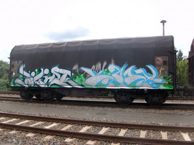 Graffiti Sketch in Gera - Photo by geracity - Dark, Käry (2011)