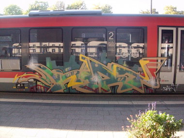 Graffiti Train in Gera - Photo by geracity - Kery (2010)