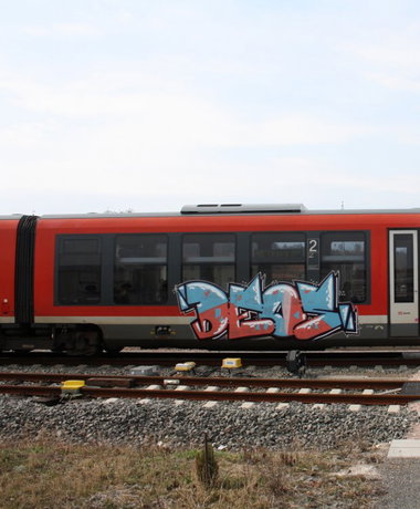 Graffiti Train in Gera - Photo by geracity - deos (2011)