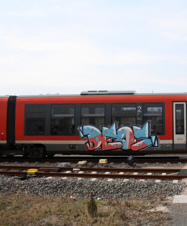 Graffiti Train in Gera - Photo by geracity - deos (2011)