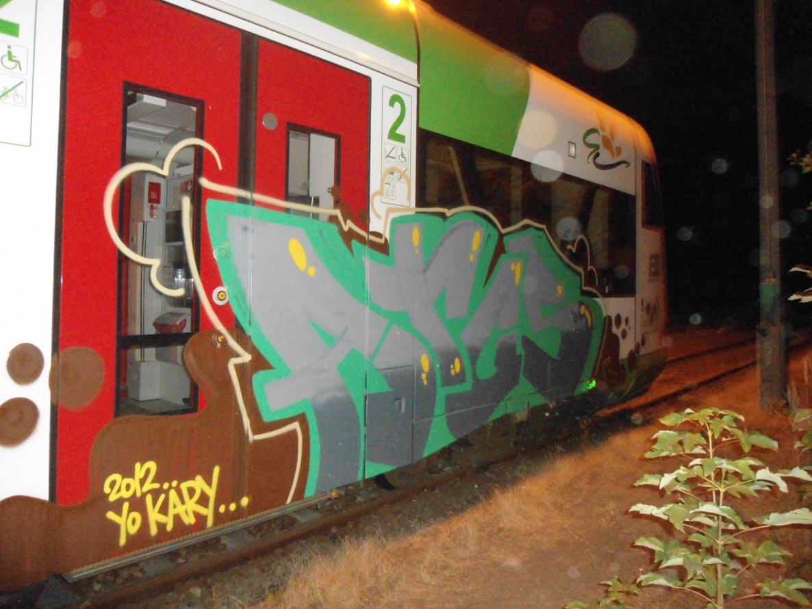Graffiti Train in Gera - Photo by geracity - Atos (2012)