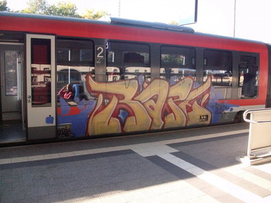 Graffiti Train in Gera - Photo by geracity - Rape, . (2011)