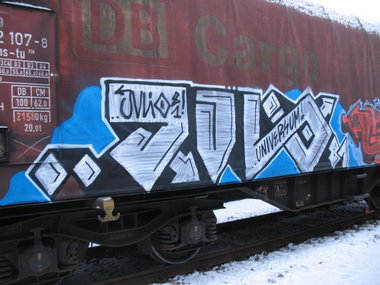 Graffiti Train in Gera - Photo by geracity - julio