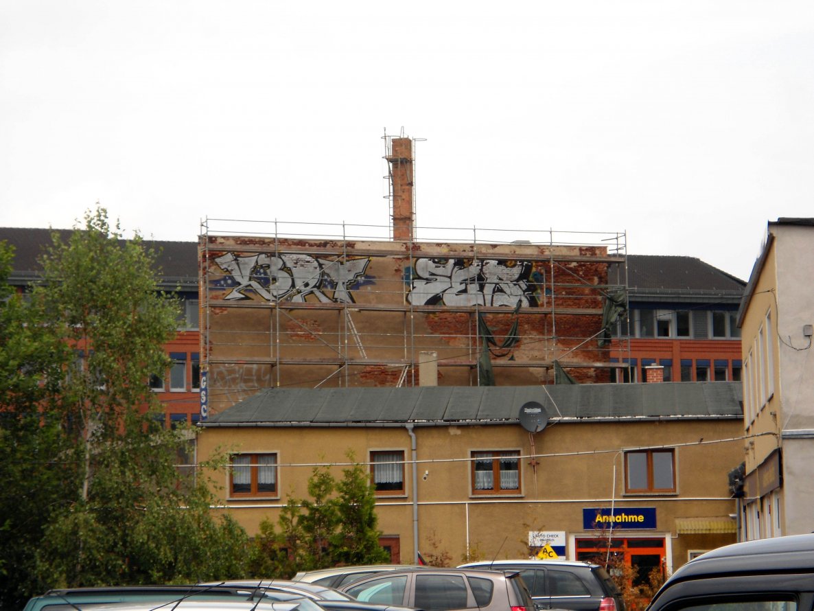 Graffiti Bombing in Gera - Photo by geracity - Kery, Ser (2011)