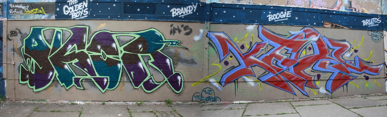 Graffiti Wall in Gera - Photo by geracity - Dkor, kery (2011)
