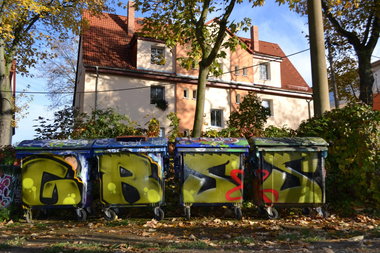 Graffiti Bombing in Gera - Photo by geracity - Gb, S&S (2013)
