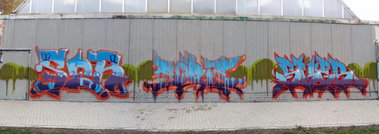 Graffiti Wall in Gera - Photo by geracity - Ser, Sore, Sker (2013)