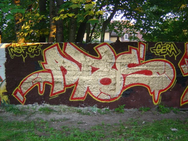 Graffiti Wall in Gera - Photo by geracity - atos (2007)
