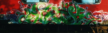 Graffiti Train in Gera - Photo by geracity - abek (2003)