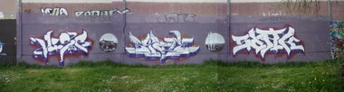 Graffiti Wall in Gera - Photo by geracity - Visr, Stolz, Sork (2010)