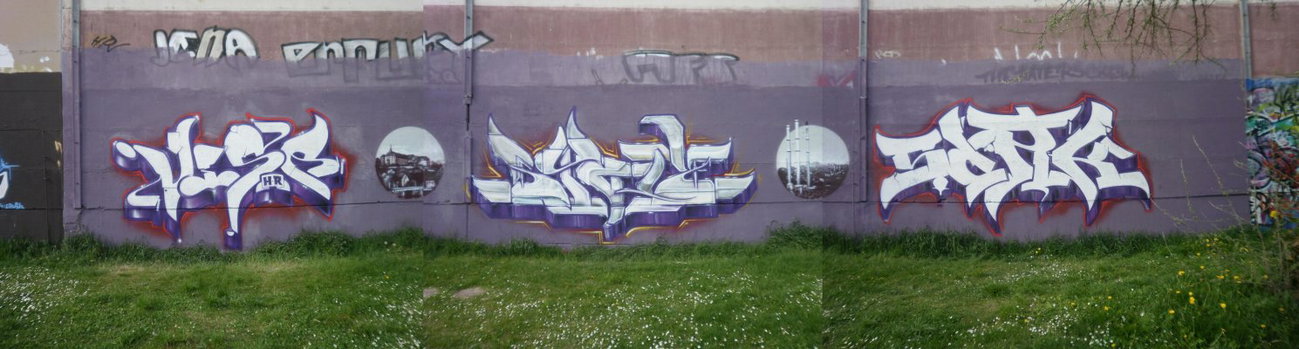 Graffiti Wall in Gera - Photo by geracity - Visr, Stolz, Sork (2010)