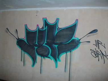 Graffiti Bombing in Gera - Photo by geracity - HR, Sork (2009)